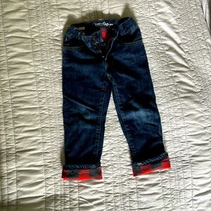 Baby Gap flannel lined jeans - Size 4